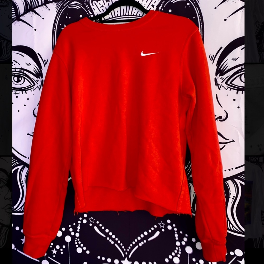Red Nike Crewneck